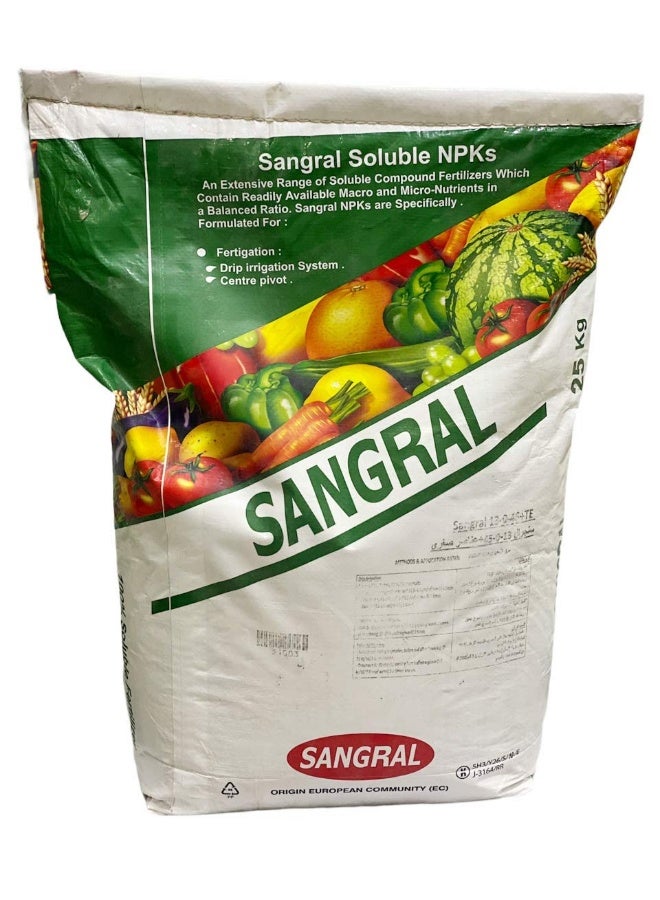 SUCCESS سماد SANGRALÂ® 13-0-45+TE، NPK - صنع في إسبانيا - 25 كجم - Image 1