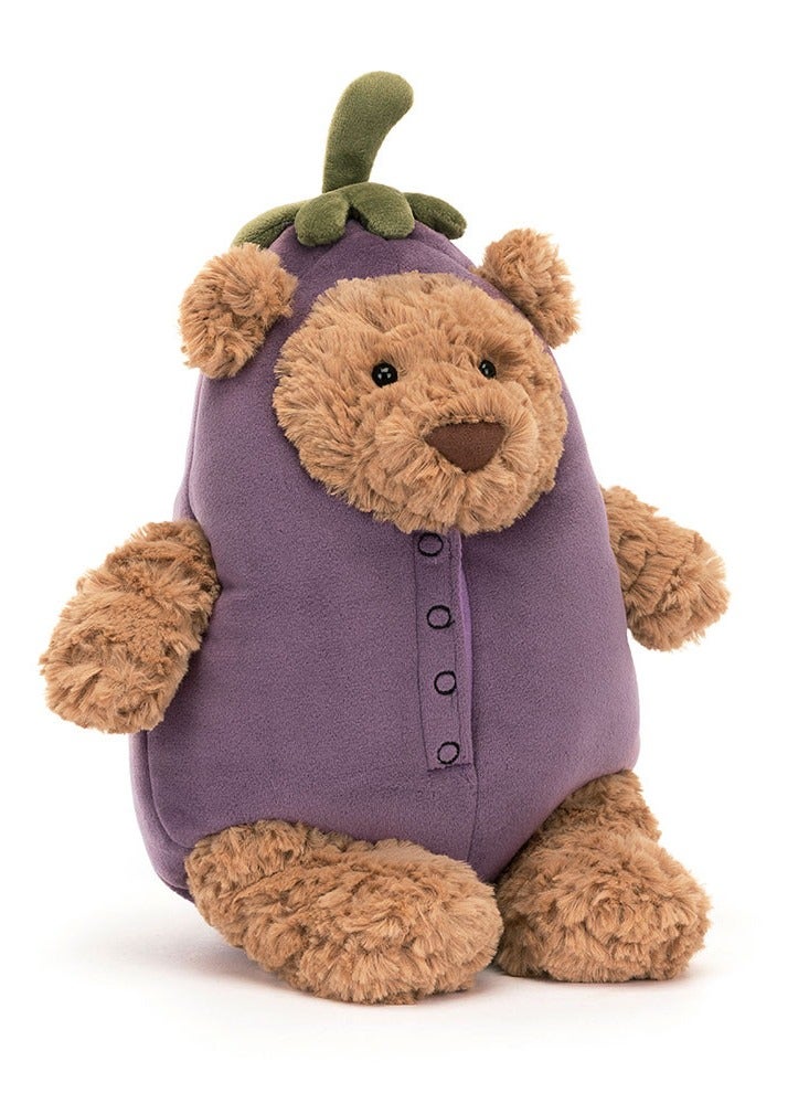 Jellycat Bartholomew Bear Aubergine 30CM - Image 1