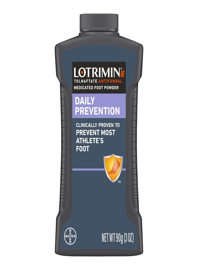 Lotrimin لوتريمين مسحوق القدم لعلاج قدم الرياضي للوقاية اليومية، زجاجة 3 أونصات - Image 1