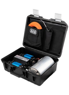 ARB ARB CKMTP12 Air Compressor 4x4 for Car, SUV, Truck - Twin Motor High Performance Tire Inflator - 135-150 PSI Integrated Air Tank - Waterproof Storage Case - 20 ft Hose with Accessories  - Image 1