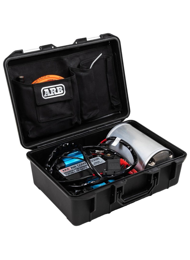 ARB ARB CKMTP12 Air Compressor 4x4 for Car, SUV, Truck - Twin Motor High Performance Tire Inflator - 135-150 PSI Integrated Air Tank - Waterproof Storage Case - 20 ft Hose with Accessories  - Image 2