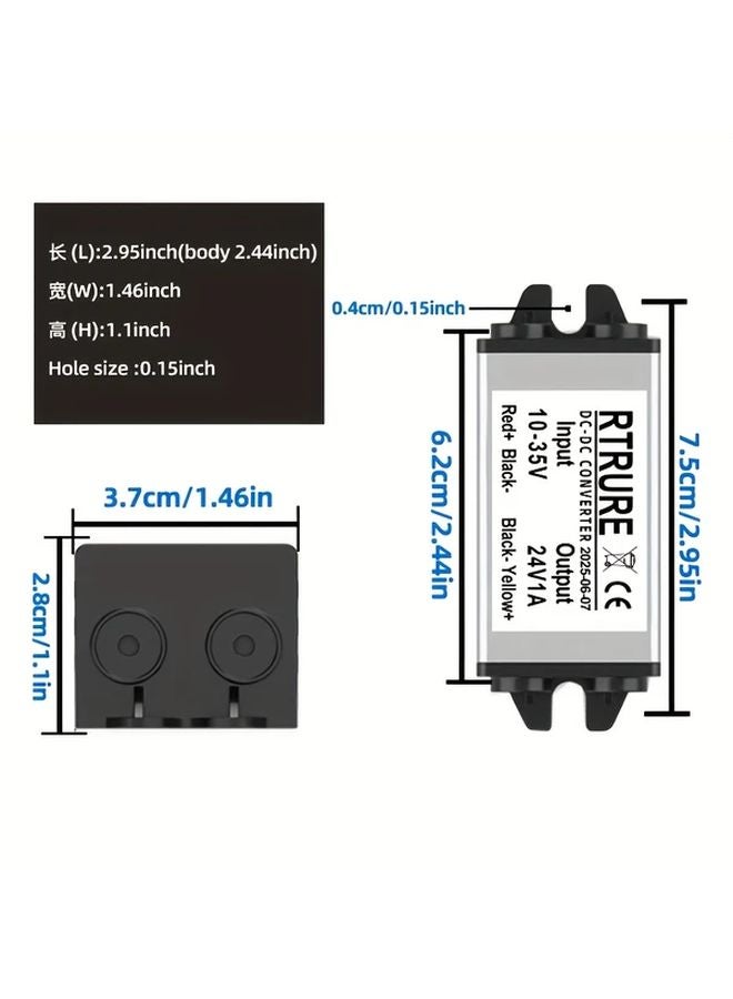 RT 242401 DC Converter Module Wide Voltage Input 10 35V Output 24V 1A 24W Power Supply - Image 4