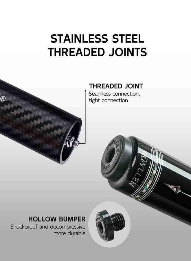 KONLLEN Original Pool Cue Extension 8'' Carbon Fiber Billiard Cue Extension Billiard Accessories for Pool Sticks - Image 3