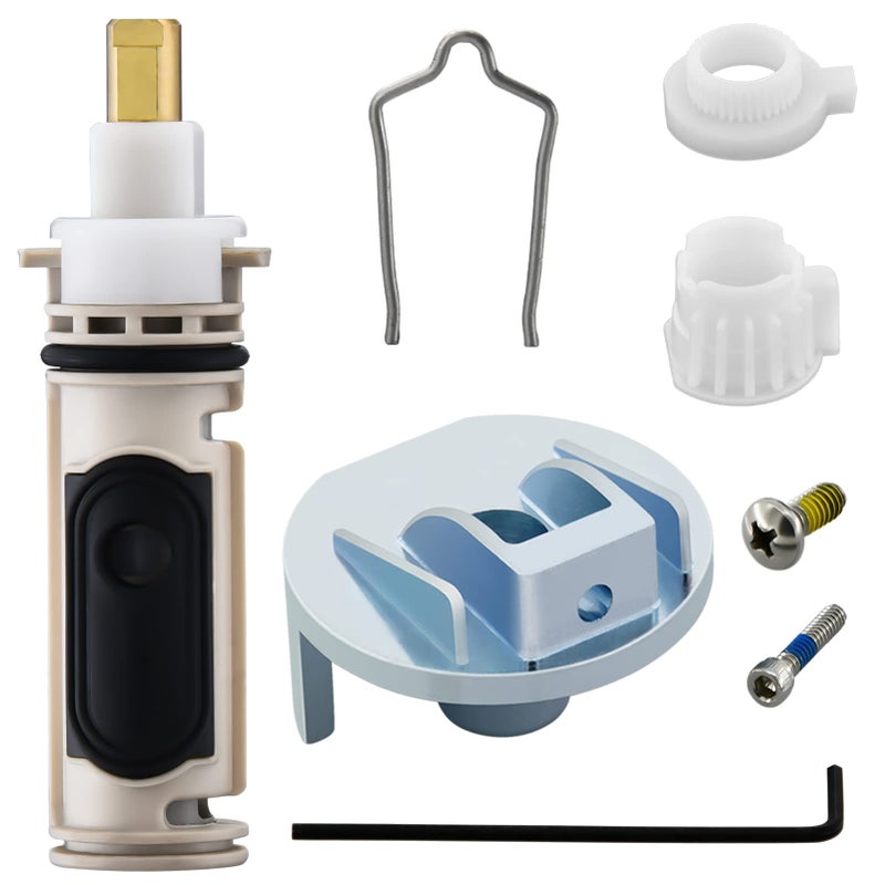 Tearel 1222 Replacement Cartridge With 116653 Handle Adapter Kit For Moen  Compatible With One Hanlde Posi Temp Faucet - Image 1