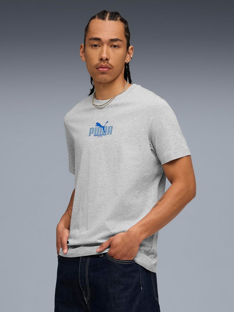 PUMA تي شيرت بومة بطباعة كلمات جرافيكية - Image 1