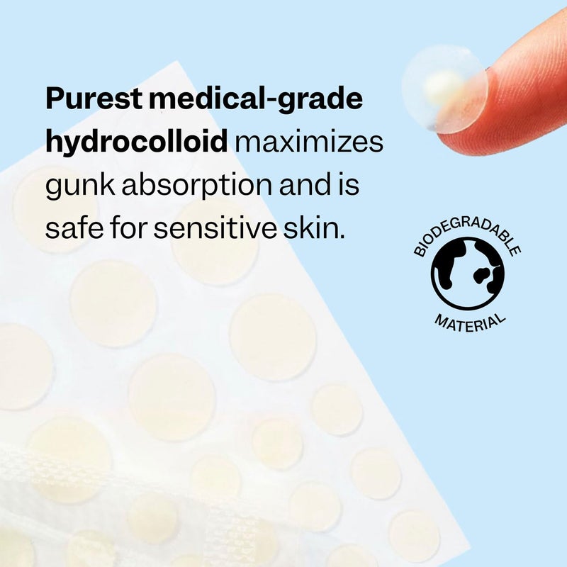 Peach Slices - Acne Spot Dots (60 ct) - Hydrocolloid Pimple Patches for Face - Absorb Gunk, Protect Picking & Support Healing - 3 Sizes (7, 10, & 12mm) - Vegan, Cruelty Free, Korean Skin Care & Beauty - Image 3