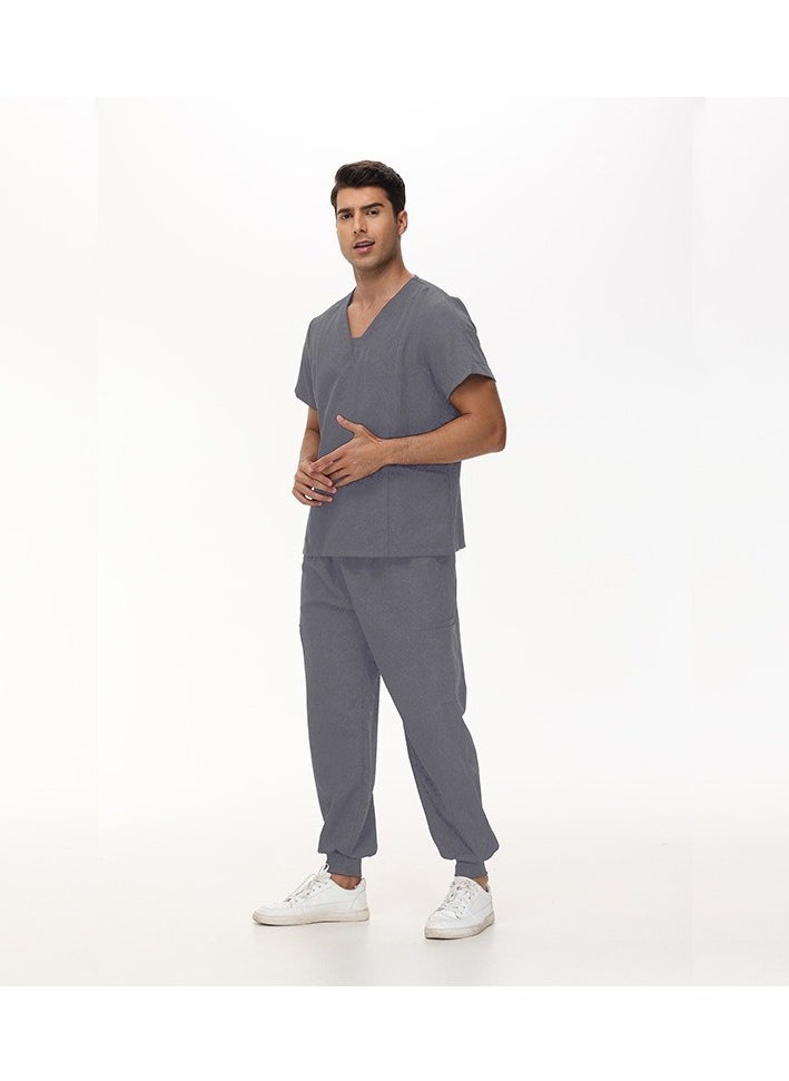KUYING New V-neck Split Style Clinic And Hospital Medical Work Clothes  - Image 1
