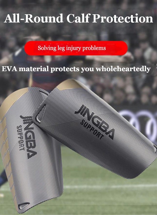 جينجبا سابورت JINGBA شين الحراس الكبار الأطفال كرة القدم شين الحراس امتصاص الصدمات الرياضية في الهواء الطلق الحماية العتاد 1 زوج من تنفس كرة القدم شين الحراس - Image 2