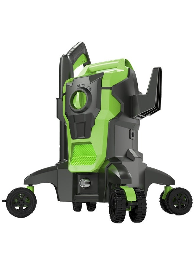 AiQi 2000W Peak High Pressure Washer - 135BAR Cleaner with 16m Hose, Foam Gun & Wheeled Design | Dual Water Intake for Car/Fence/Driveway/Patio/Home - Image 2