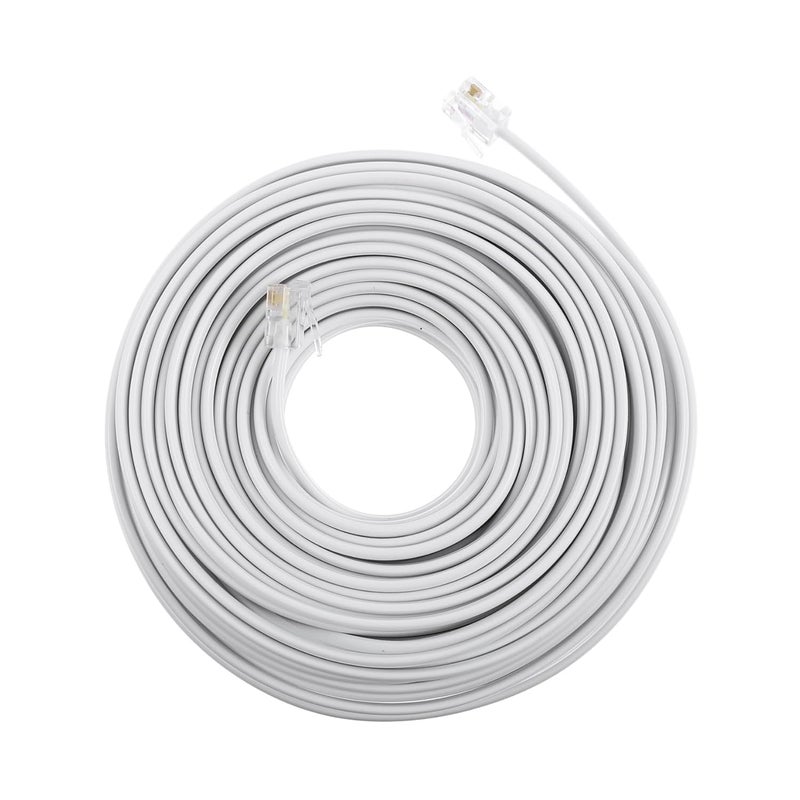 20m Telephone Extension Cable for Landline Modem Fax Machine and Answering Device - Image 2