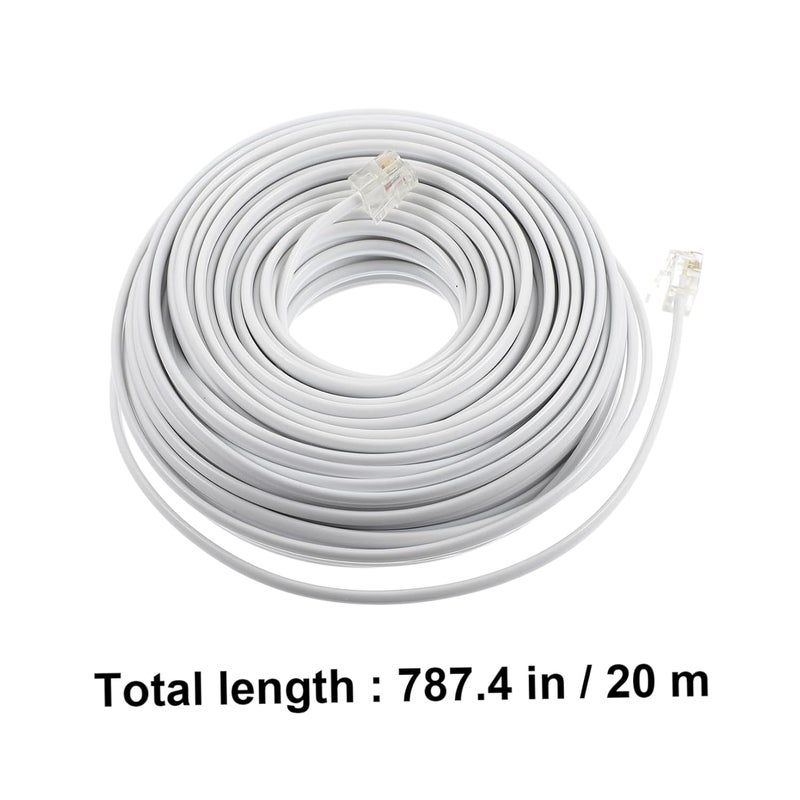 20m Telephone Extension Cable for Landline Modem Fax Machine and Answering Device - Image 3