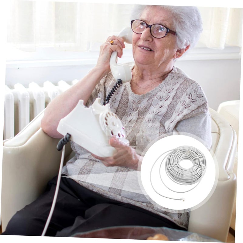 20m Telephone Extension Cable for Landline Modem Fax Machine and Answering Device - Image 5