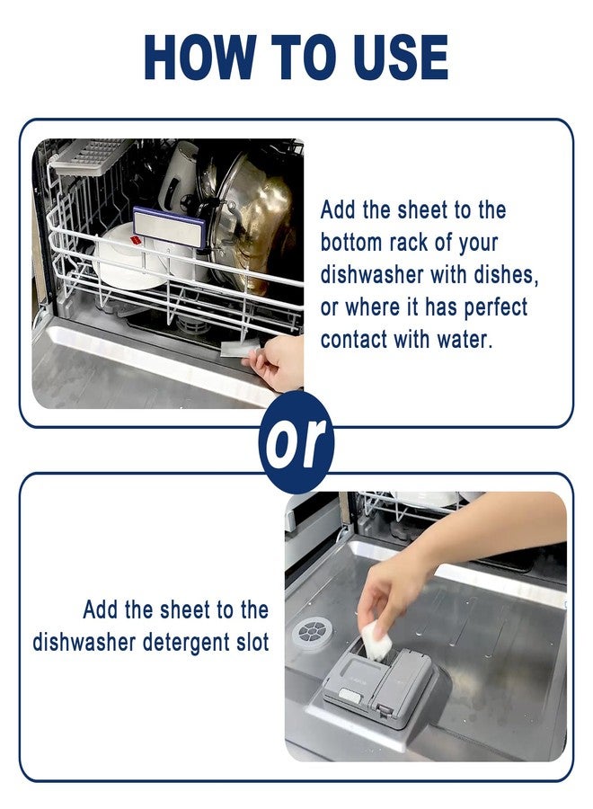 Binbata Eco Dishwasher Detergent Sheets Up To 160 Loads, Unscented Plastic Free Dishwashing Soap Strips With High Efficient Solid Enzyme, Leaving Dishes Sparkling Clean - Image 4