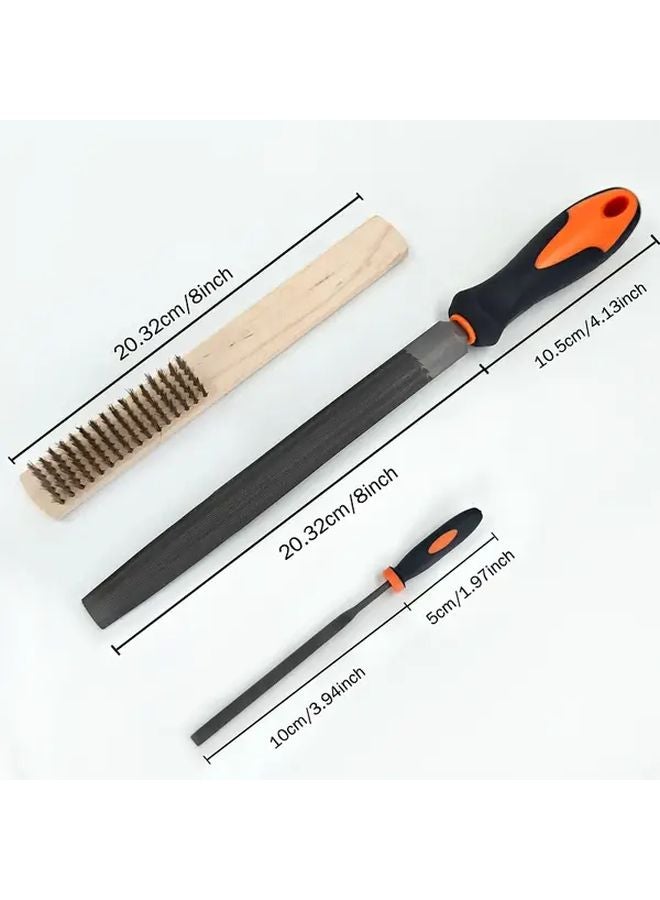 19pcs Yellow High Carbon Steel File Set For Woodworking Metalworking DIY - Image 4