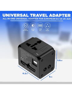 Universal Travel Adapter, Worldwide International Travel Adapter w/Dual USB Ports, All-in-One Universal Charger Power Adapter for European EU US UK - pzsku/ZA48791F1876A50CF9BA3Z/45/_/1715499192/5578ae19-b1a2-44c3-b139-5f5fdbcbd88b