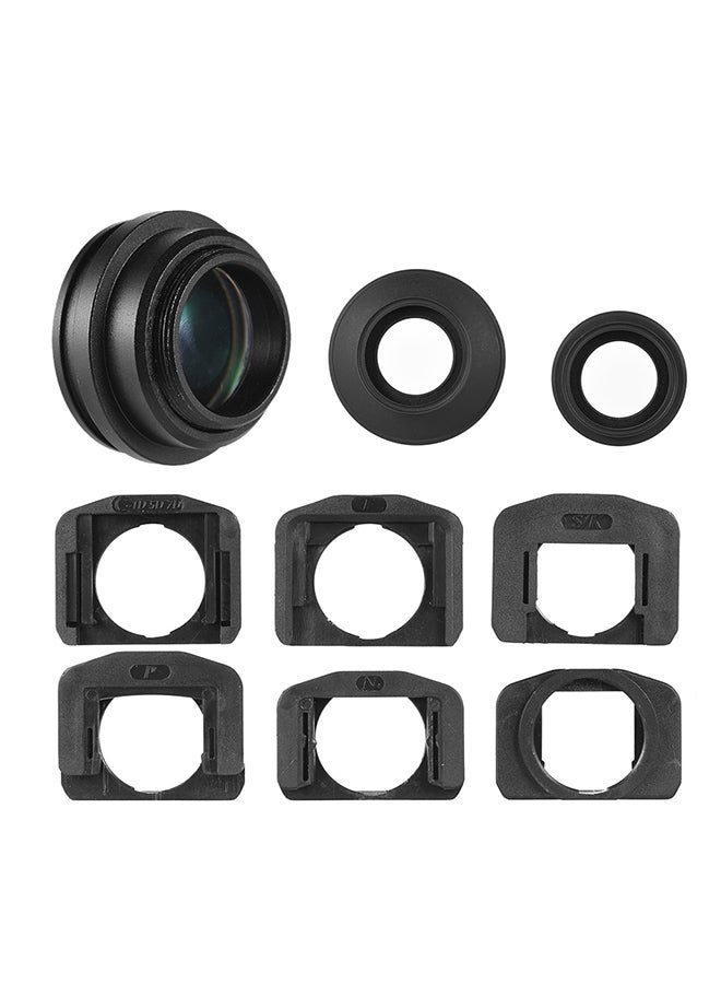 NIBEMINENT Fixed Focus Viewfinder Eyepiece Magnifier For Canon Black 