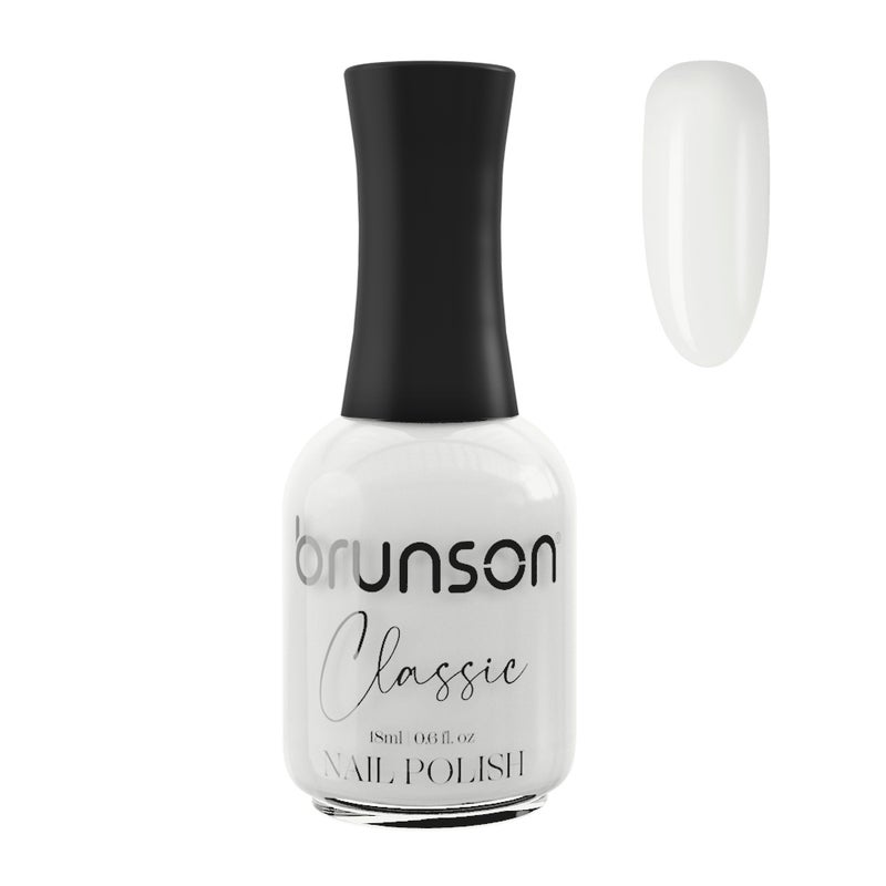 brunson Classic Nail Polish 4 in 1 Solar Gel Effect Fast Air Dry Nail Colors with Nail Hardener Long Lasting Chip Resistant Vegan Organic Hema Free Colors for Manicure Pedicure