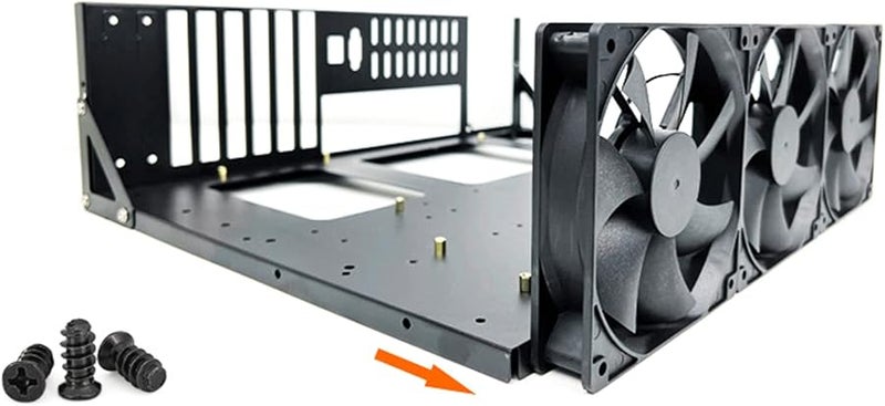 Aluminum Open Air GPU Mining Rig Frame Case for Cryptocurrency Mining - Image 4