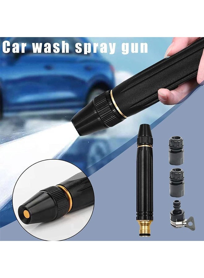 ECVV Car Washing High Pressure Water Gun Nozzle, Garden Hose Nozzle Spray - High Pressure Metal Water Gun Sprinkler, Adjustable Metal Nozzle Garden Hose Sprinkler - Image 5