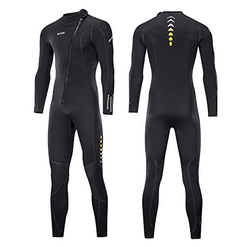 ZCCO Ultra Stretch 3mm Neoprene Wetsuit, Front Zip Full Body Diving Suit, one Piece for Men & Women-Snorkeling, Scuba Diving Swimming, Surfing - Image 2