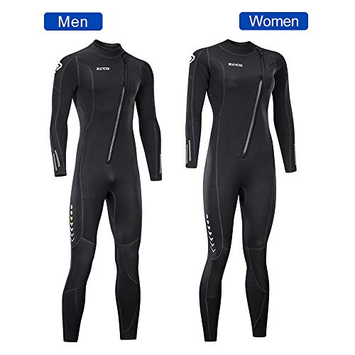 ZCCO Ultra Stretch 3mm Neoprene Wetsuit, Front Zip Full Body Diving Suit, one Piece for Men & Women-Snorkeling, Scuba Diving Swimming, Surfing - Image 3