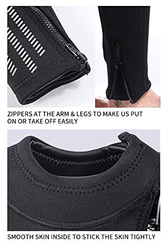 ZCCO Ultra Stretch 3mm Neoprene Wetsuit, Front Zip Full Body Diving Suit, one Piece for Men & Women-Snorkeling, Scuba Diving Swimming, Surfing - Image 5