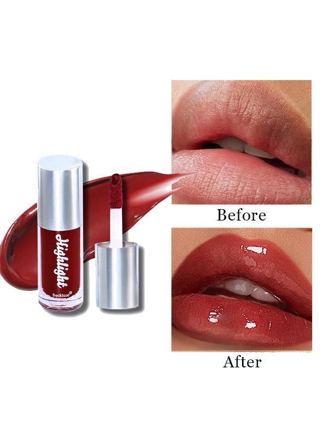 بيكيسو لمعان الشفاه فائق الترطيب والتغذية ، زيت توهج الشفاه اللامع الناعم ، زيت الشفاه المحمول خفيف الوزن غير اللزج طويل الأمد ، العناية بالشفاه لتلاشي الخطوط وتقشير الجلد الميت (# 05) - Image 3