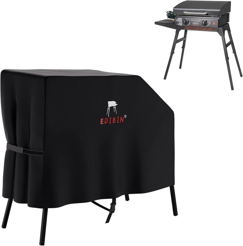 EDIBIN 22 inch Griddle Cover for Blackstone 22 inch 17 inch Griddle with Hood and Stand, Grill Cover Exclusively Fits for Blackstone 22” Grill with Hood, 600D Heavy Duty Weather Resistant - Image 1