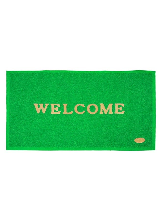 BENAVJI Printed Welcome Door Mat|Strong PVC Material & Solid Print|Anti Skid & Water Proof|Size 58 X 38 (Green), Large Rectangle - Image 4