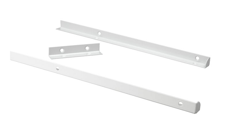 ClosetMaid ClosetMaid SuiteSymphony Top Shelf Support Bracket Kit Add On Accessory Shelf Hardware Set For Top Shelf Pure White 