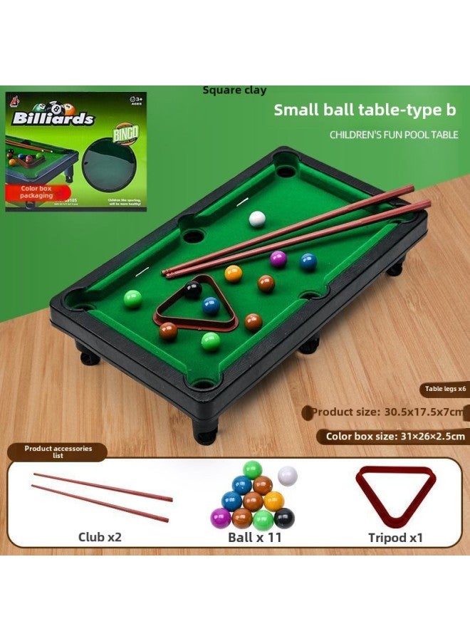 Mini Billiards Toy Children's Small Billiards Indoor Parent-Child Interactive Boys And Girls Table Game Wholesale-Color:20cm Special Small Ball Table + Tripod 2 Poles And 11 Balls  - Image 5