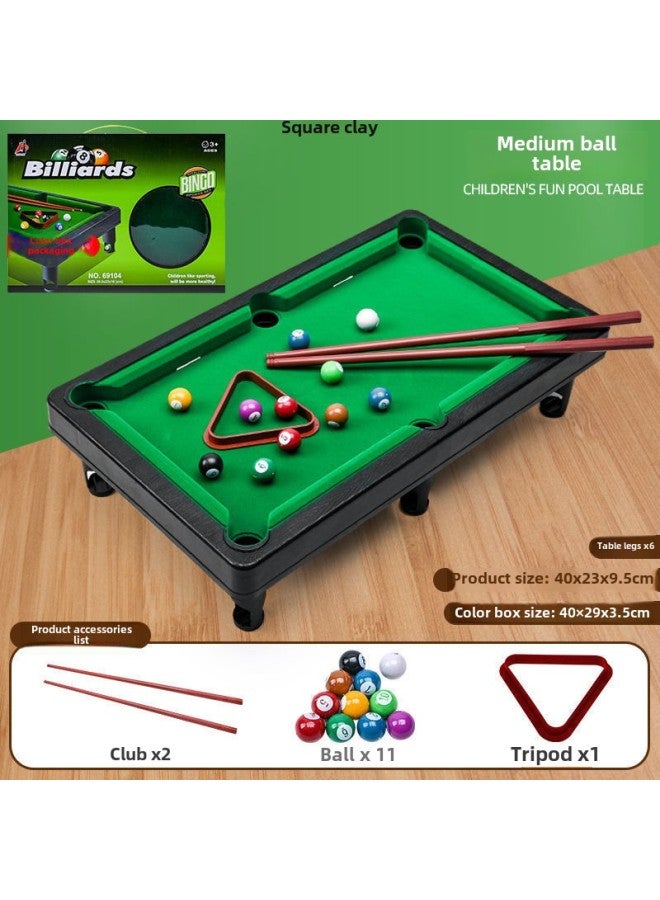 Mini Billiards Toy Children's Small Billiards Indoor Parent-Child Interactive Boys And Girls Table Game Wholesale-Color:20cm Special Small Ball Table + Tripod 2 Poles And 11 Balls  - Image 4