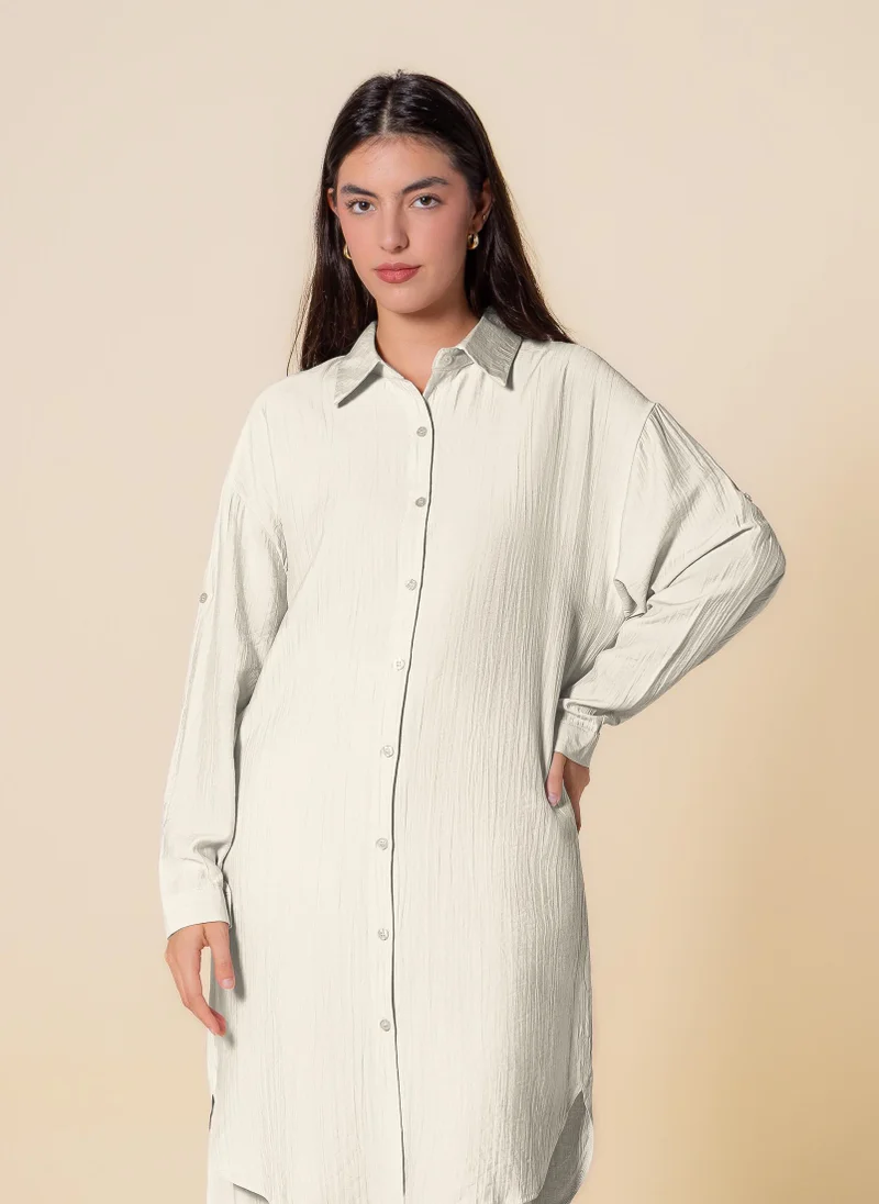 SHAPES LONG MODEST SHIRT SET