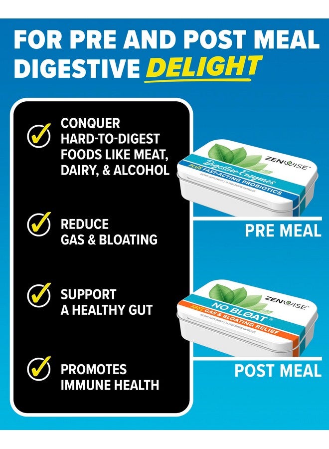 Zenwise Health Dude Wipes + Zenwise #2 Plus Bundle - 48 Flushable Wipes + 15 Digestive Enzymes with Probiotics and Prebiotics + 14 No Bloat Caps - for Digestive, Gut, and Butt Health - Image 2