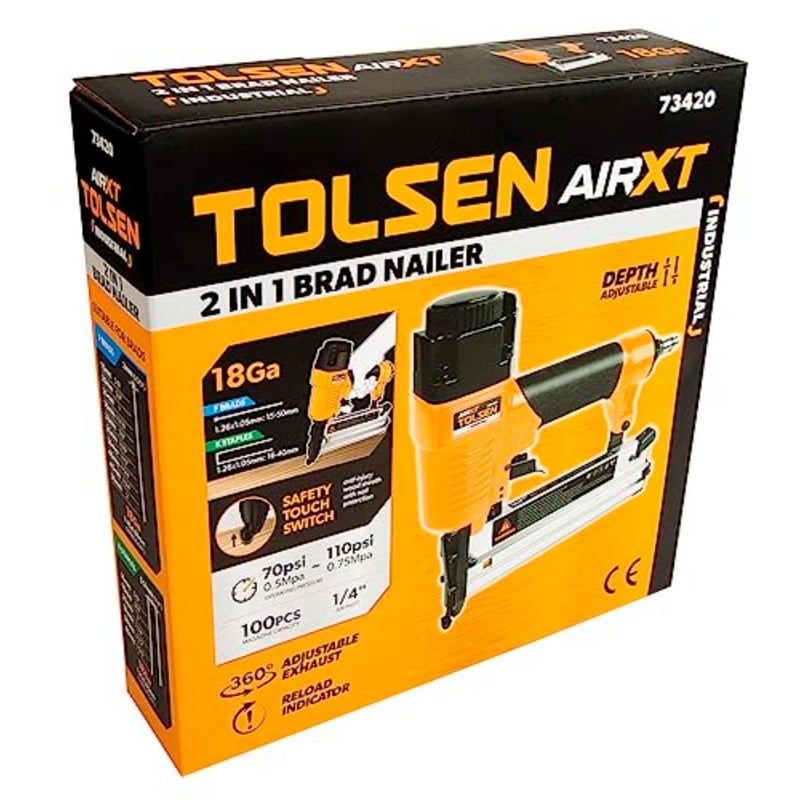 " - 2 In 1 Brad Nailer Industrial,73420, " - Image 1