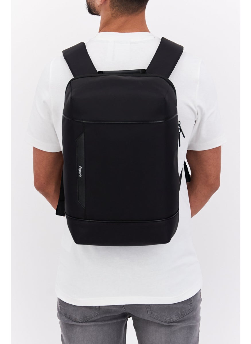 Algspar - Men Brand Logo Backpacks 41 H x 26 L x 10 W cm, Black - Image 1