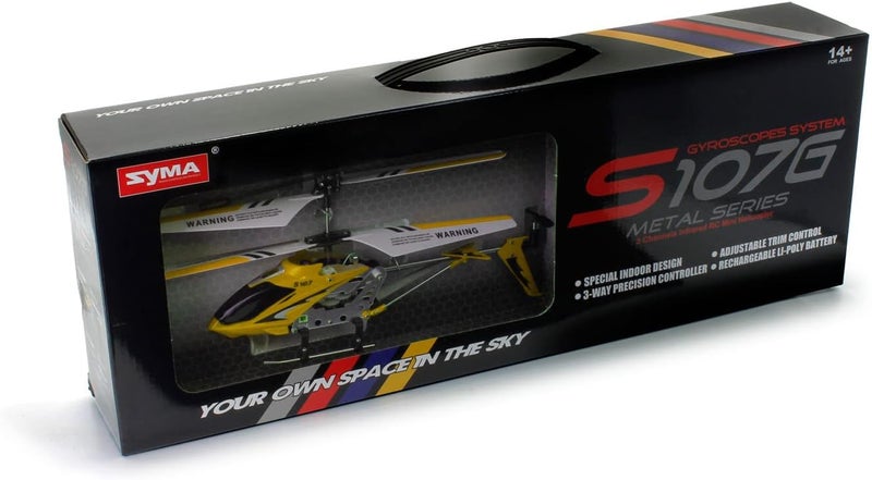 SYMA طائرة هليكوبتر Tenergy S107/S107G عن بُعد - أصفر - Image 4