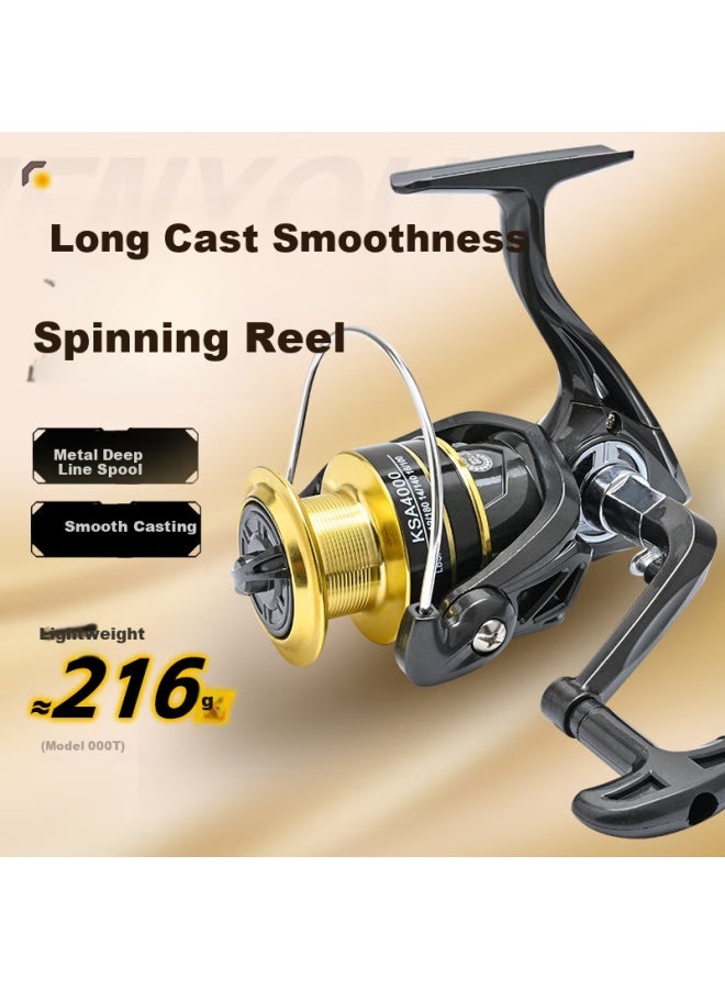 Grsaed Ksa2000 Spinning Reel Universal Metal Fishing Line Reel Sea Rod Surfcasting Reel - Image 5