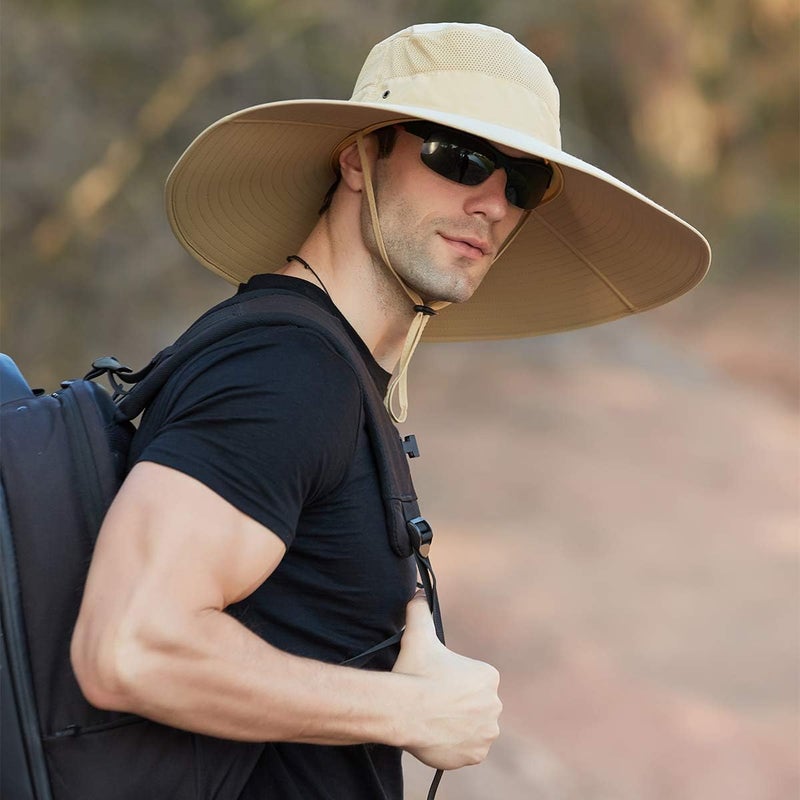 Leotruny Super Wide Brim Bucket Hat UPF50+ Waterproof Sun Hat for Fishing Hiking Camping - Image 2