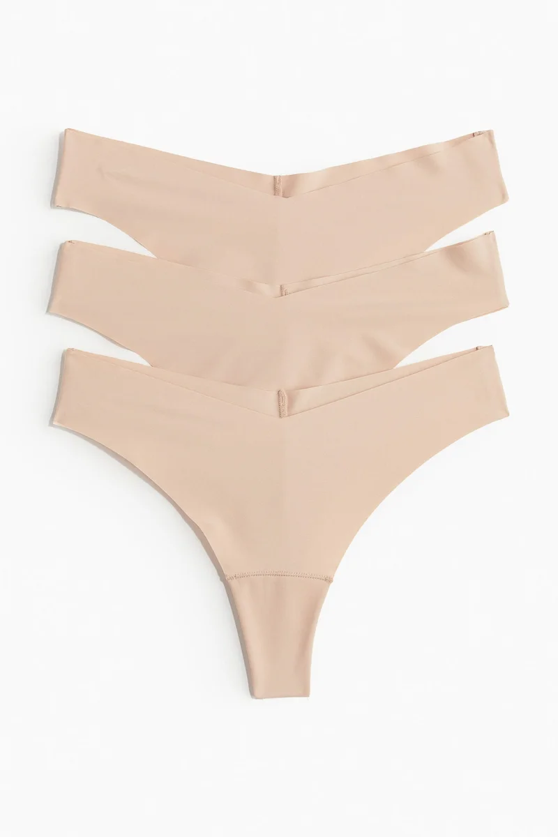 H&M 3-pack invisible Brazilian briefs
