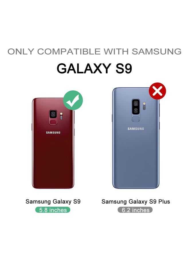Dexnor for Samsung Galaxy S9 Case, [Built in Screen Protector and Kickstand] Heavy Duty Military Grade Protection Shockproof Protective Cover for Samsung Galaxy S9 Black - Image 2