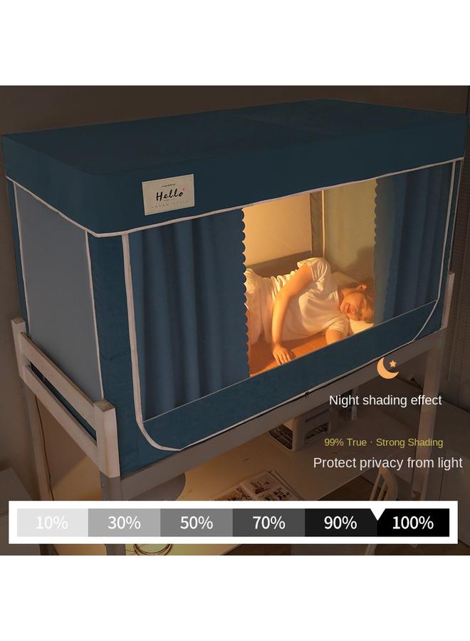 Bluejw Student Dormitory 2024 New Mosquito Net Bed Curtain Upper And Lower Bent Integrated Single Bed Upper Bent Bed Curtain Anti-fall Children's Text - Image 5