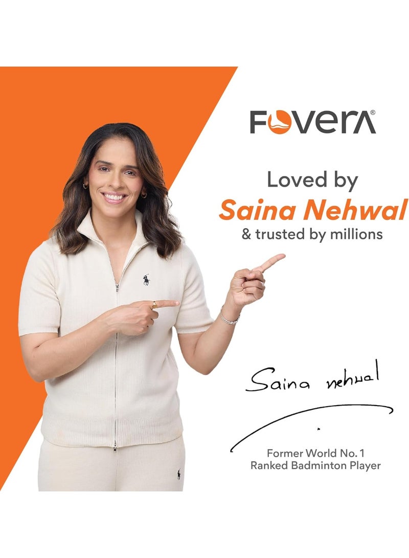 FOverA Dual Gel Insoles Pair for Walking, Running, Sports, Formal and Safety Shoes, All Day Comfort with Dual Gel Technology, Full Length Sole for Every Shoe (Red (1 pair pack), FEMALE) - Image 2