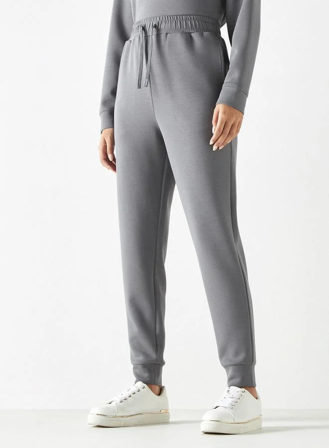 ADOT by Splash Solid Joggers with Drawstring Closure and Pockets