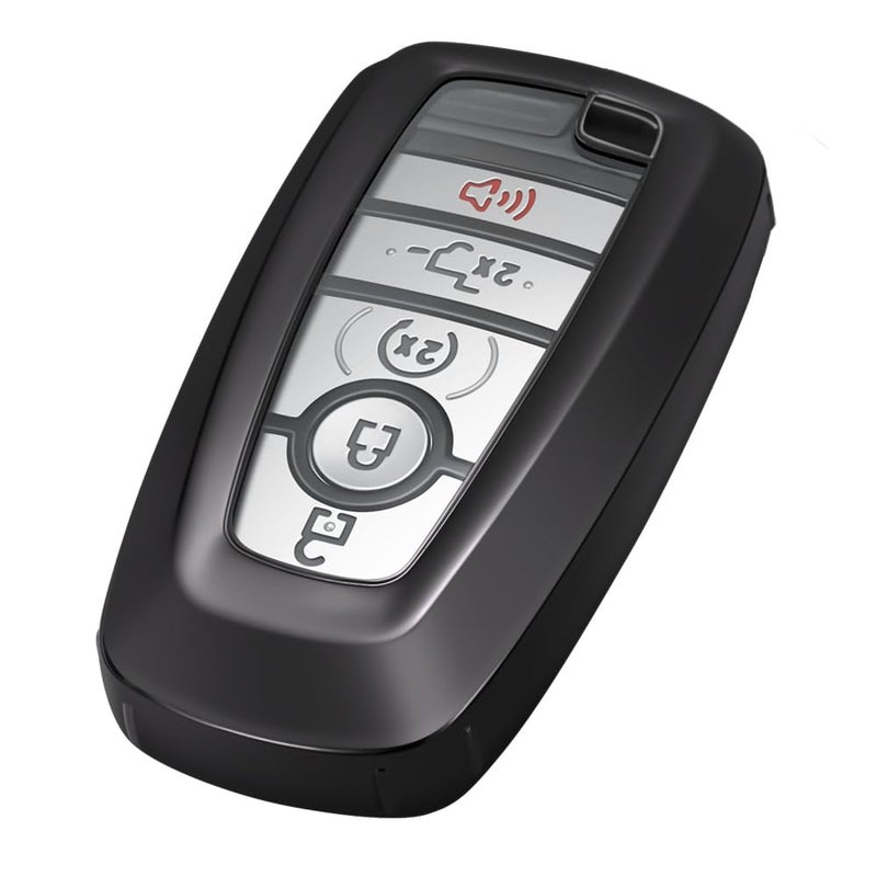 Lcyam Key Fob Cover Case Compatible with Ford 2024 2025 F150 Maverick Tremor F250 Mustang EcoBoost GT Mache Explorer ST Bronco Escape EcoSport Lincoln Nautilus Car Key Black - Image 2