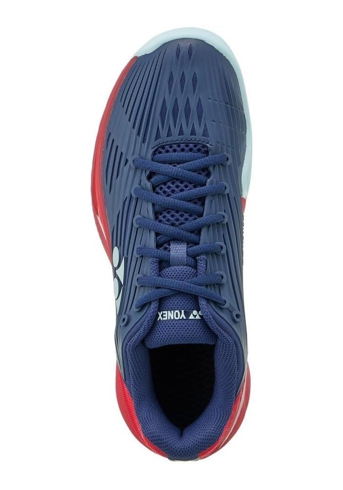 YONEX Men's PC Eclispion 5 AC Tennis Shoes - Dark Blue/Red - Image 5