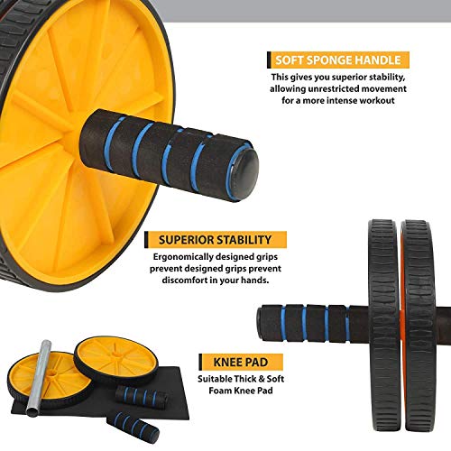 Morikus Wide Ab Roller Wheel for Abs Workouts/Home Gym Abdominal Exercise/Core Workouts for Men and Women - Image 4