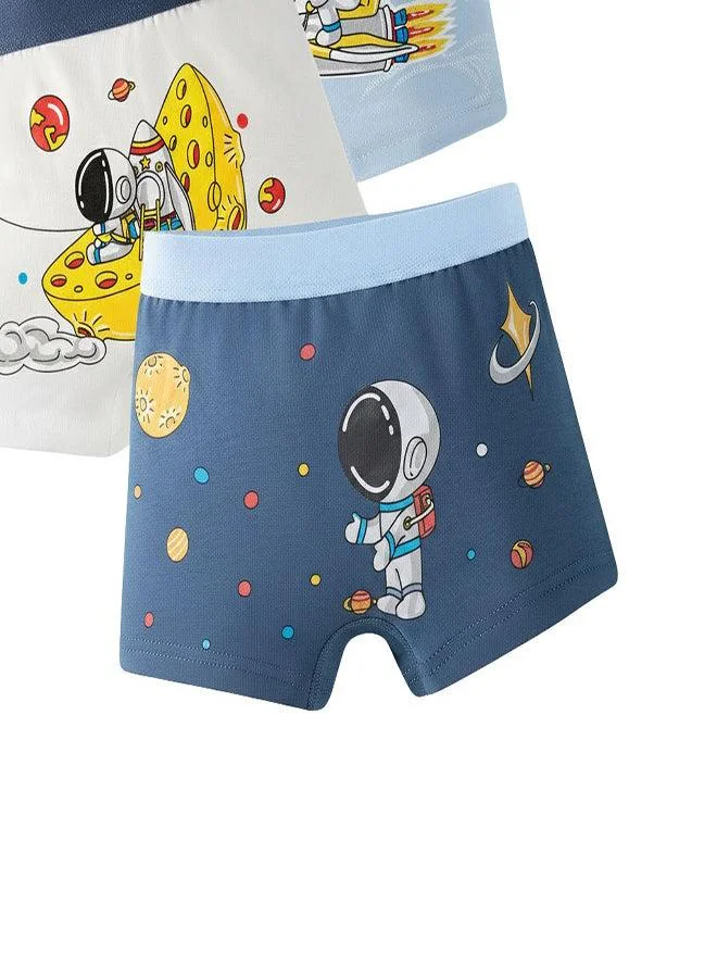 babyqlo Boys Cotton Space Adventure Boxer Pack of 4