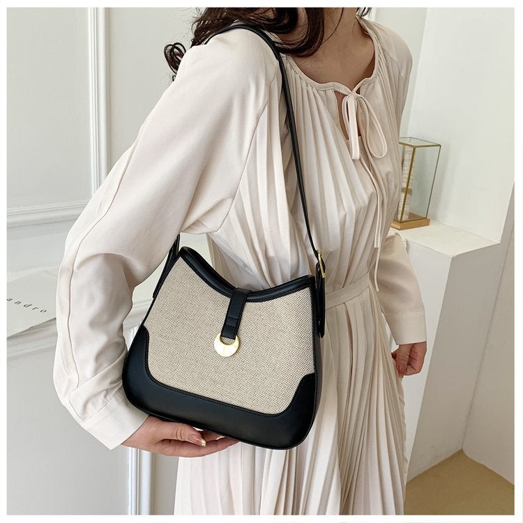 One-Shoulder Casual Canvas Tote Bag Popular Bag 2023 New Large Capacity Oxford Simple Women'S Handbag - Image 1