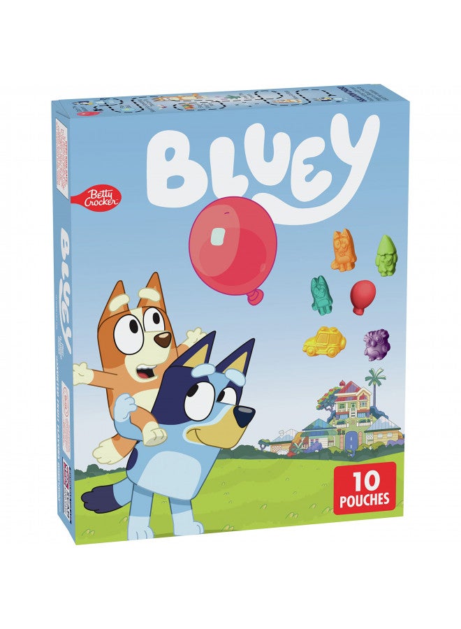 Betty Crocker Betty Crocker Bluey Fruit Flavored Snacks, Treat Pouches, Gluten Free, 10 ct  - Image 1